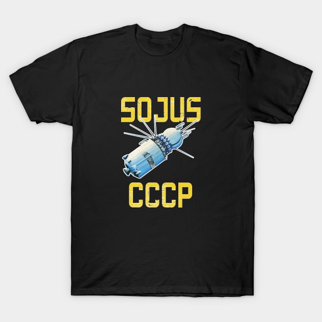 SOJUS Vintage Soviet Union Space T-Shirt by BurunduXX-Factory